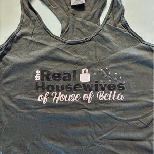 Women’s Grey  Tank Top with print